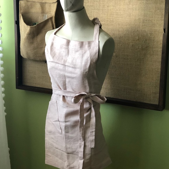 Blush new linen apron - Picture 6 of 6